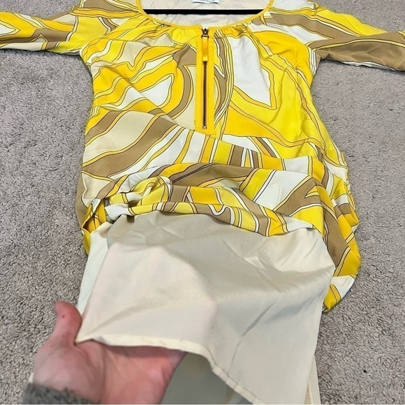 Beth Bowley yellow retro zipper neck dress - Picture 7 of 9